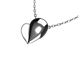 ペンダント（ハート3D）の写真